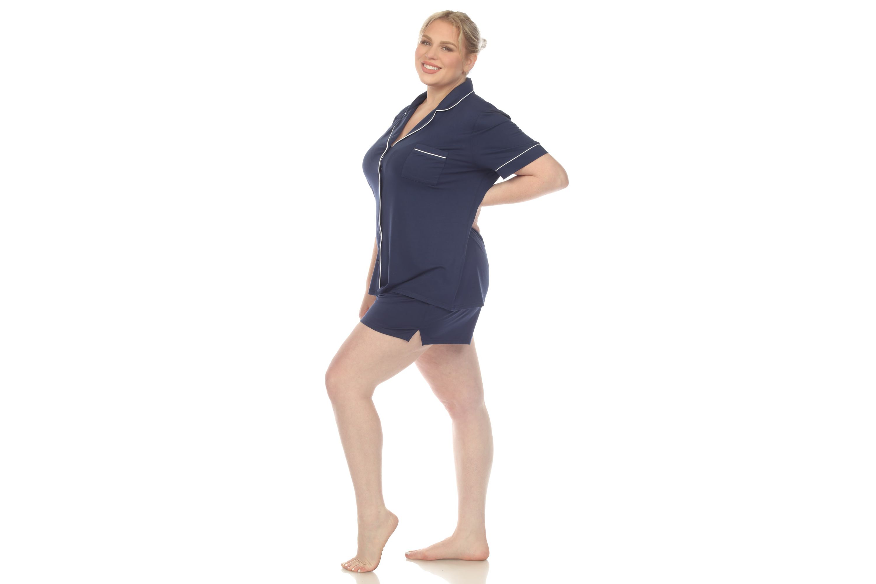 Plus Size Short Sleeve Bamboo Pajama Set