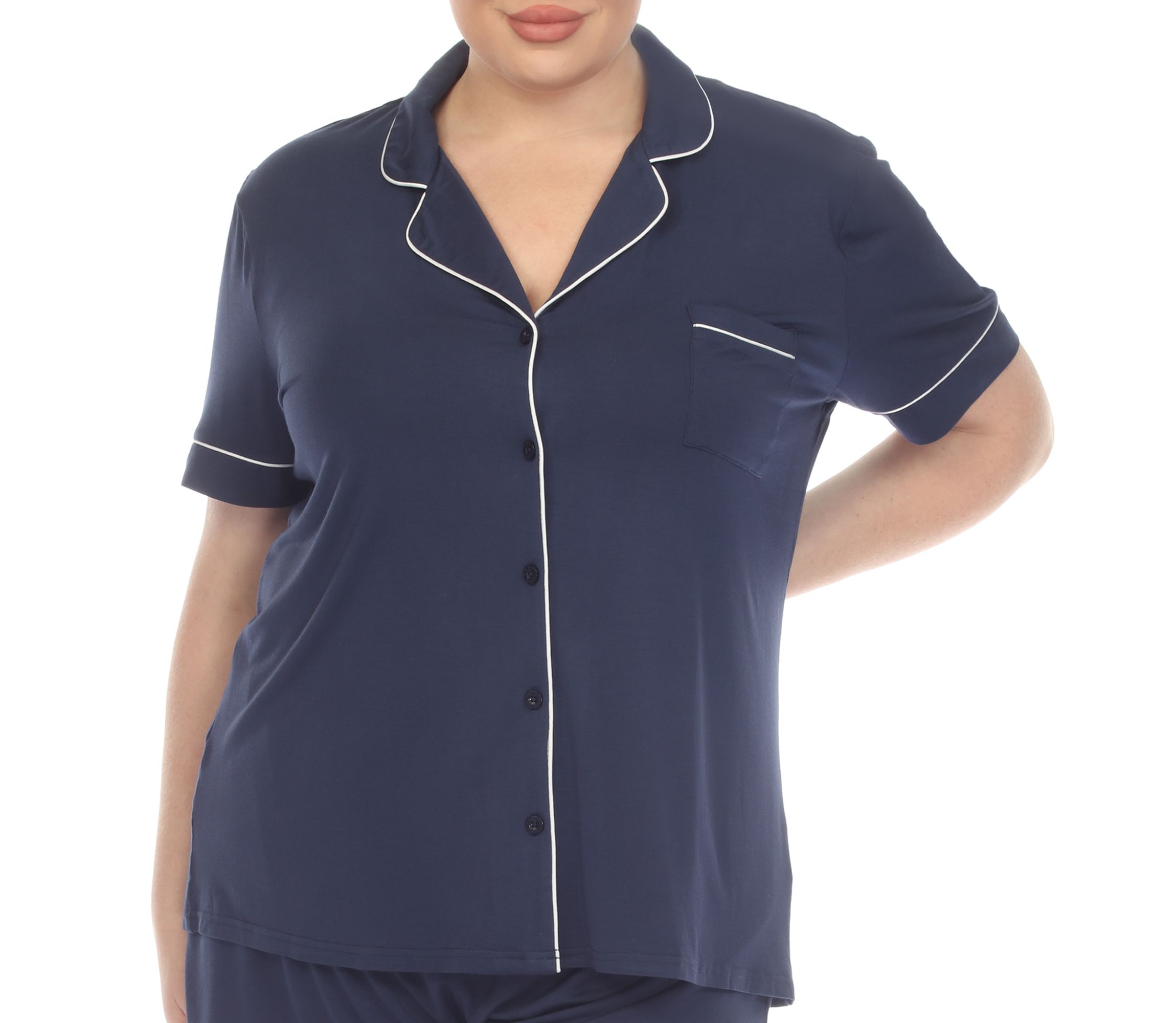 Plus Size Short Sleeve Bamboo Pajama Set