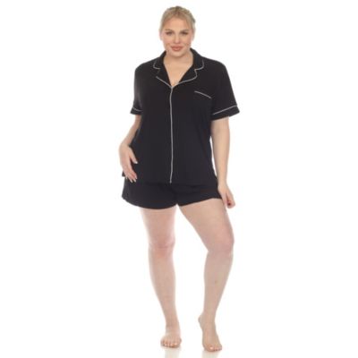 Plus Short Sleeve Bamboo Pajama Set