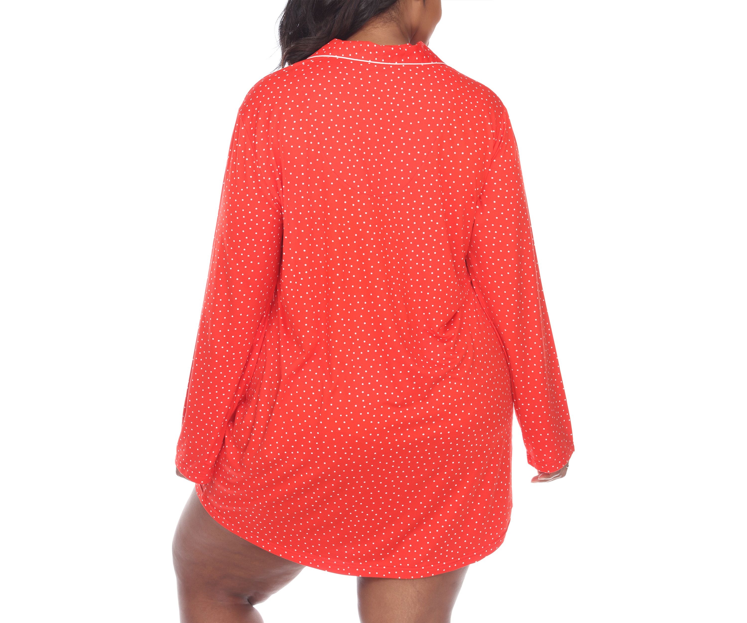 Plus Size Long Sleeve Nightgown