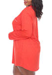 Plus Size Long Sleeve Nightgown