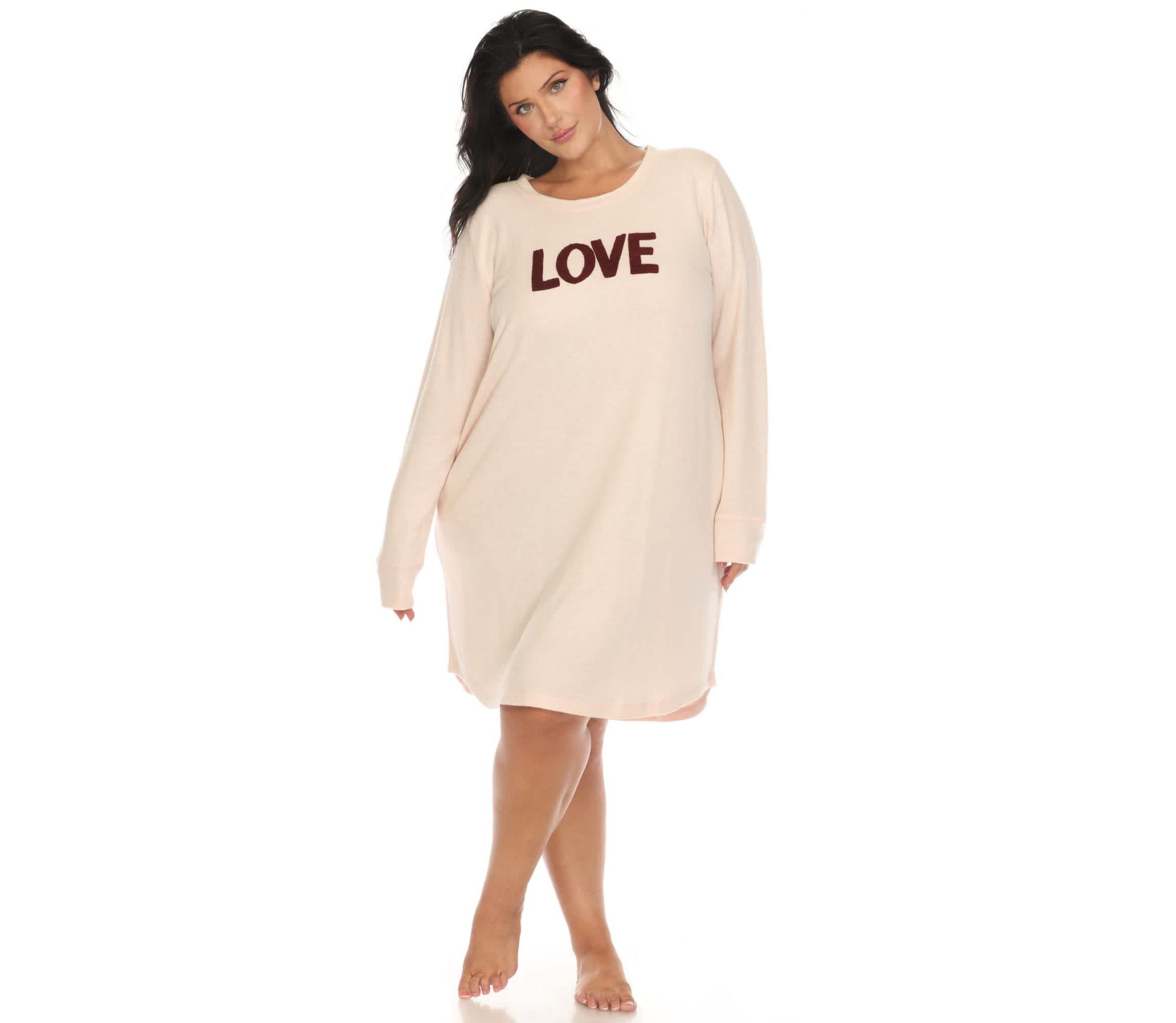 Plus Size Long Sleeve Sleep Shirt
