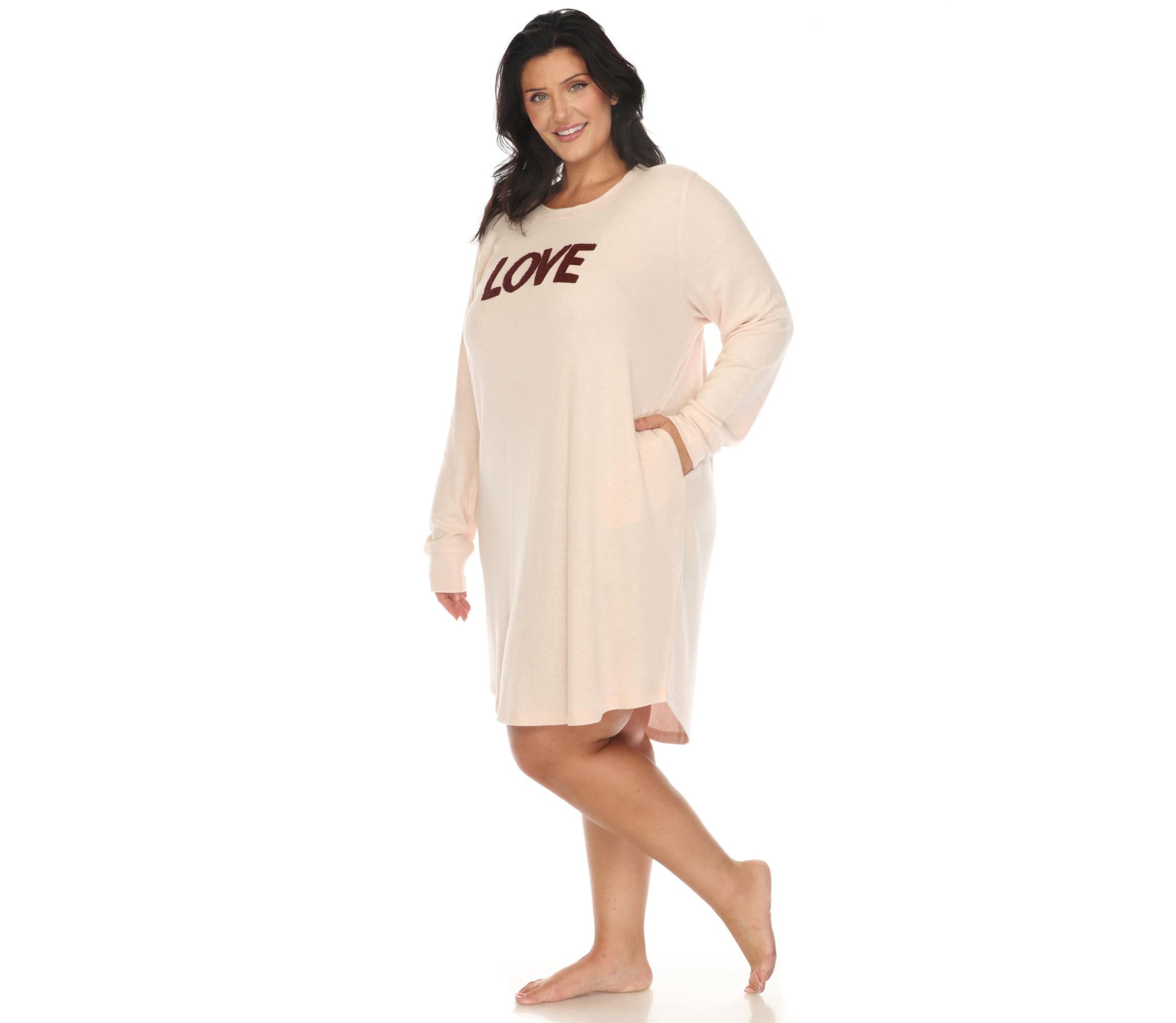 Plus Size Long Sleeve Sleep Shirt