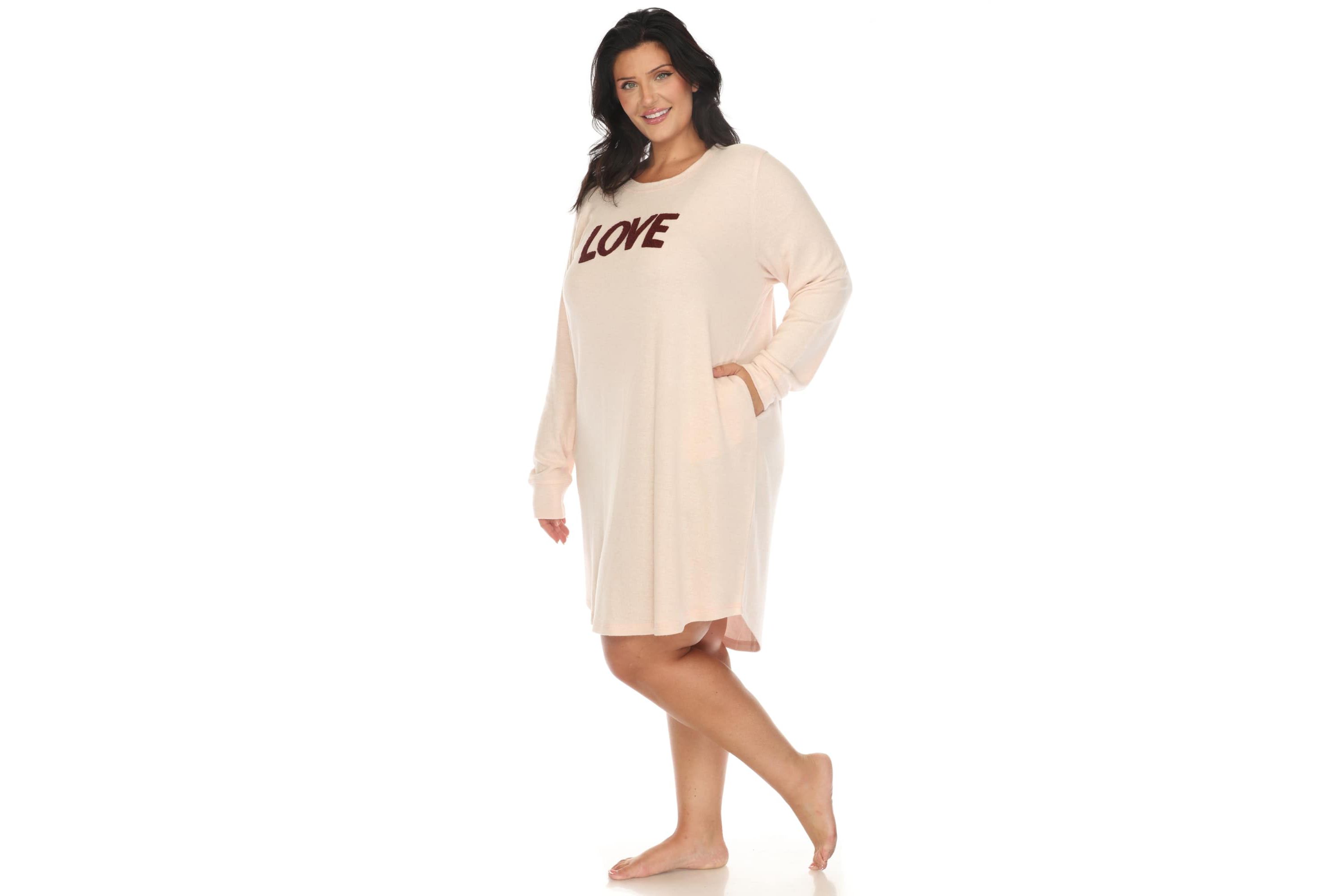 Plus Size Long Sleeve Sleep Shirt