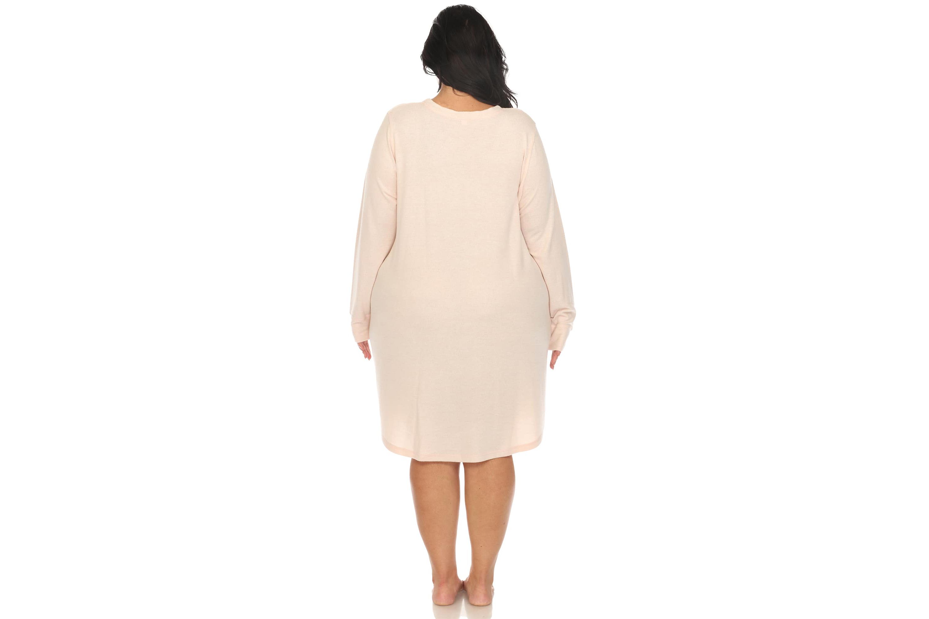 Plus Size Long Sleeve Sleep Shirt
