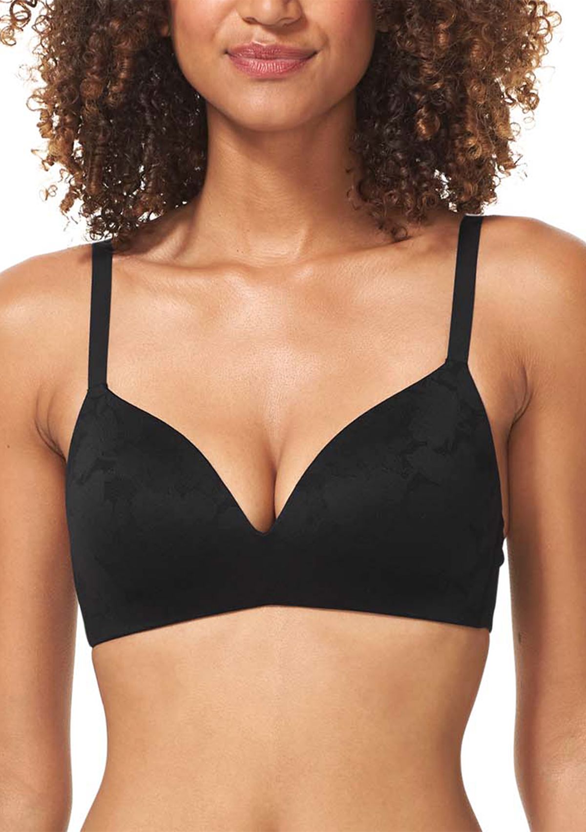   Second Skin Lightly Lined Lace Wireless Bra