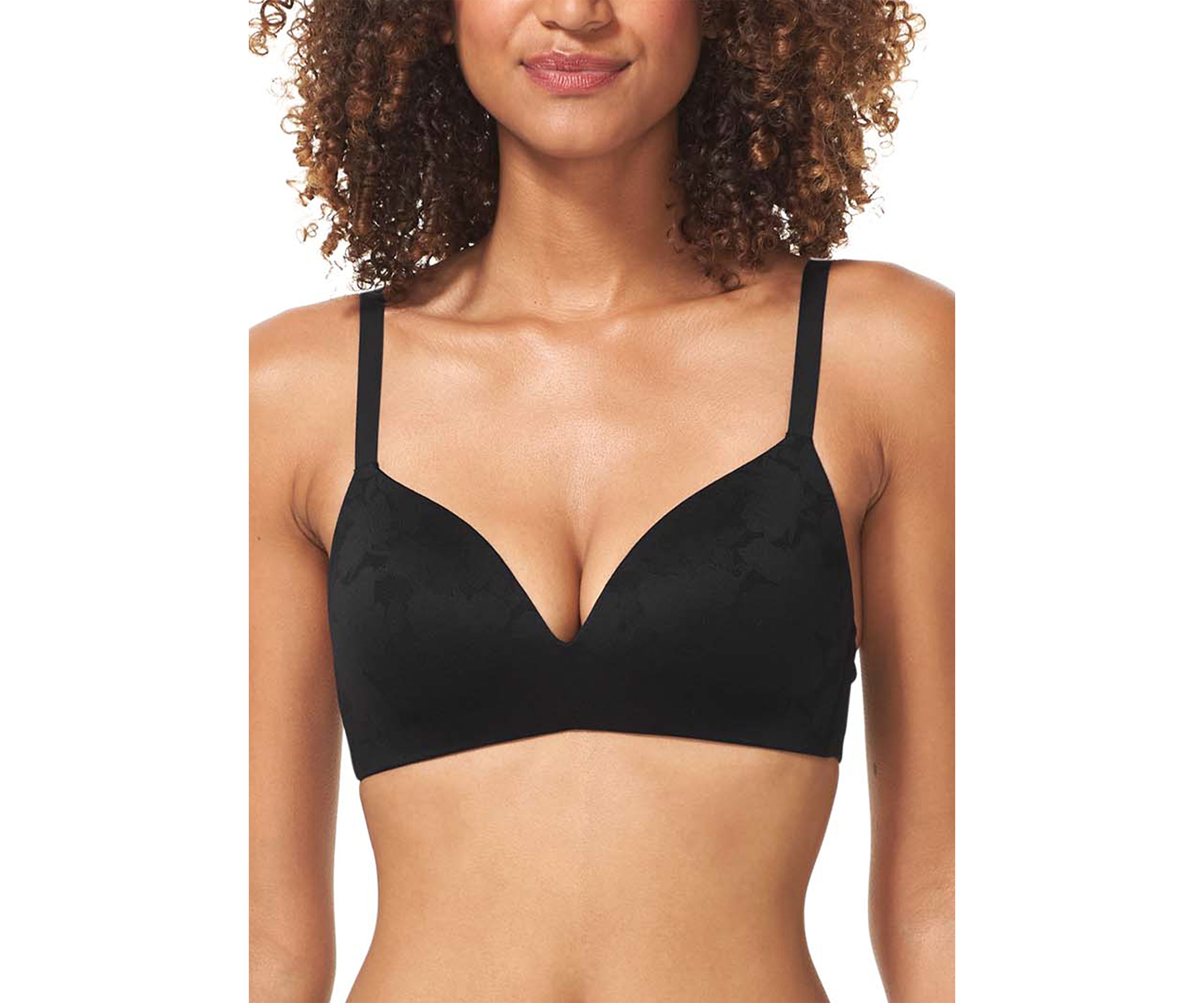   Second Skin Lightly Lined Lace Wireless Bra