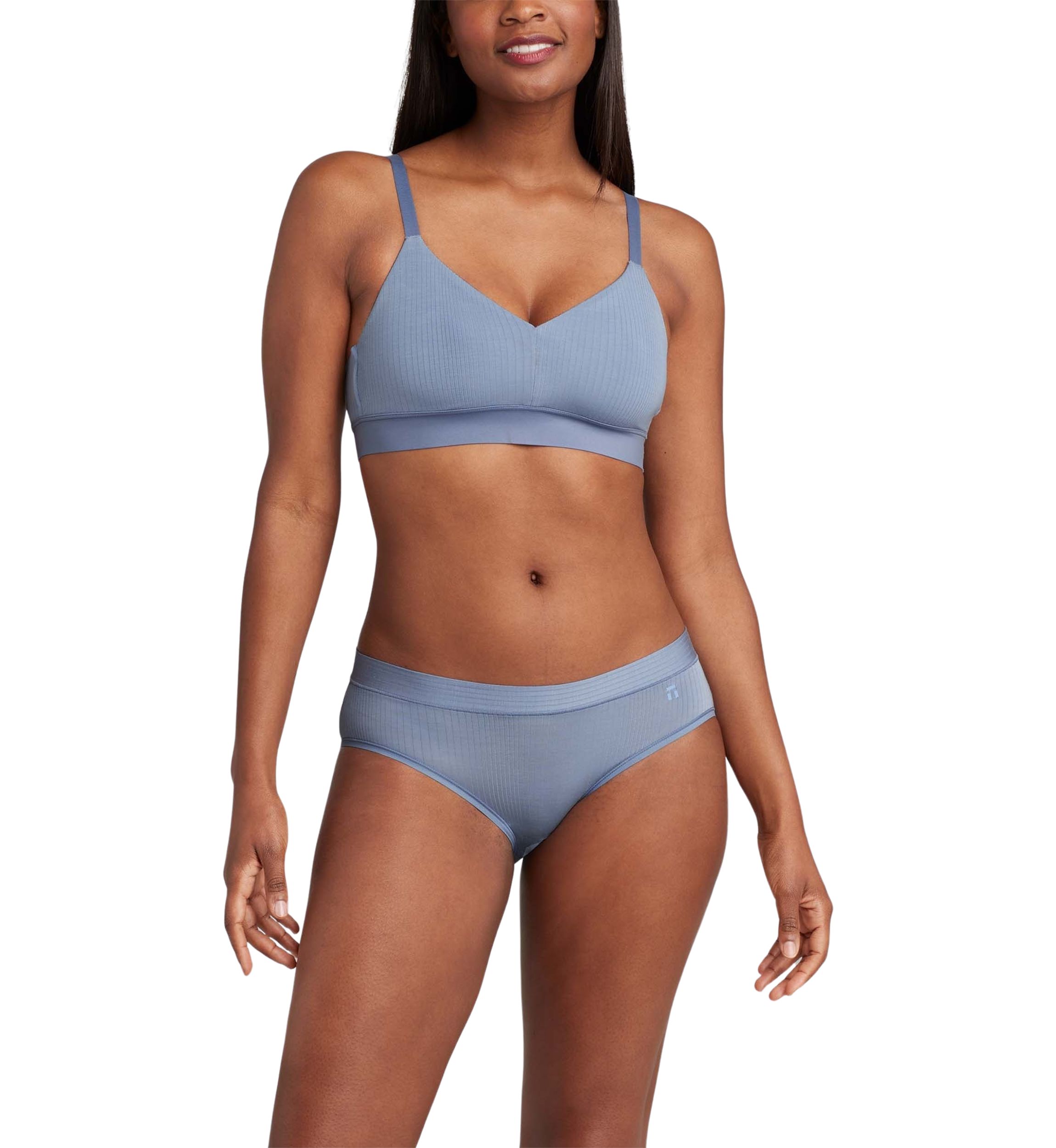 Ribbed Triangle Bralette 