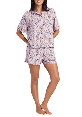 Women's Short Sleeve Top and Shorts Pajama Set