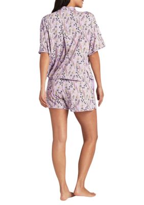 Women's Short Sleeve Top and Shorts Pajama Set