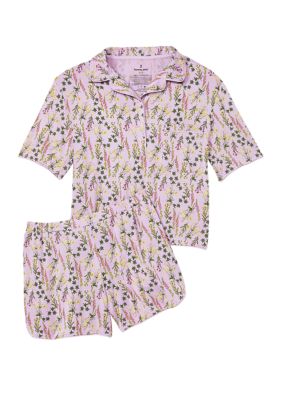 Women's Short Sleeve Top and Shorts Pajama Set