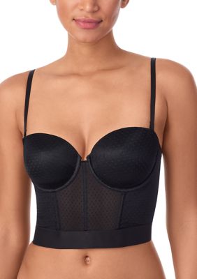 DKNY Women's Dot Mesh Bustier