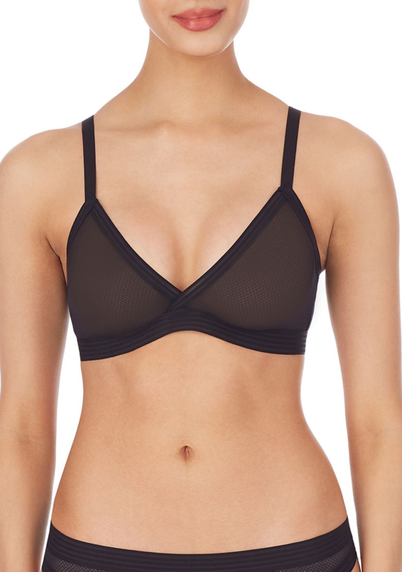 Sheer Stripe Triangle Bralette 