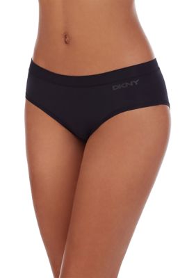 DKNY Women's Litewear Active Comfort Hipster, Black, Large -  0089129694147