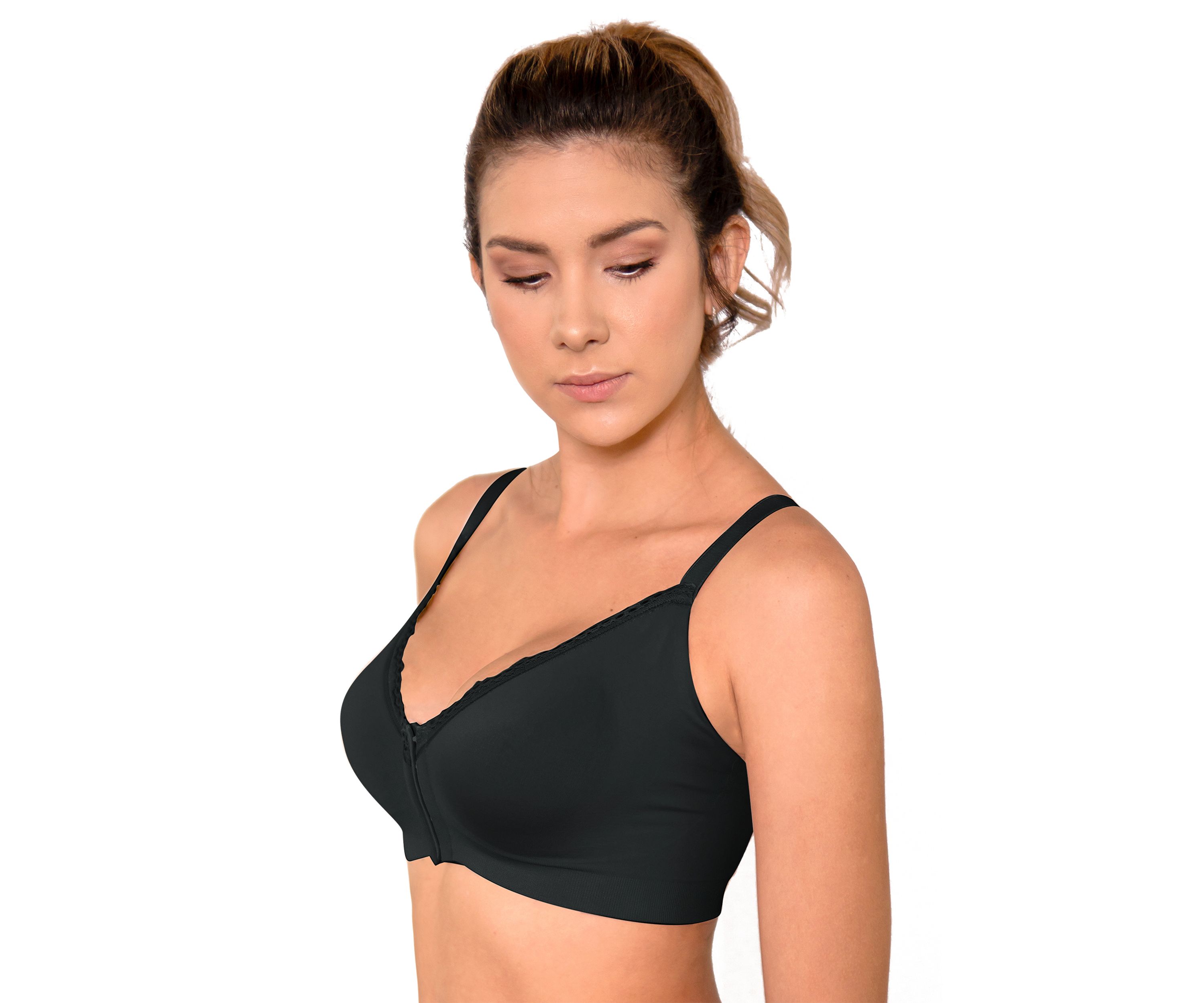 Pima Cotton Front Closure Demi Bra