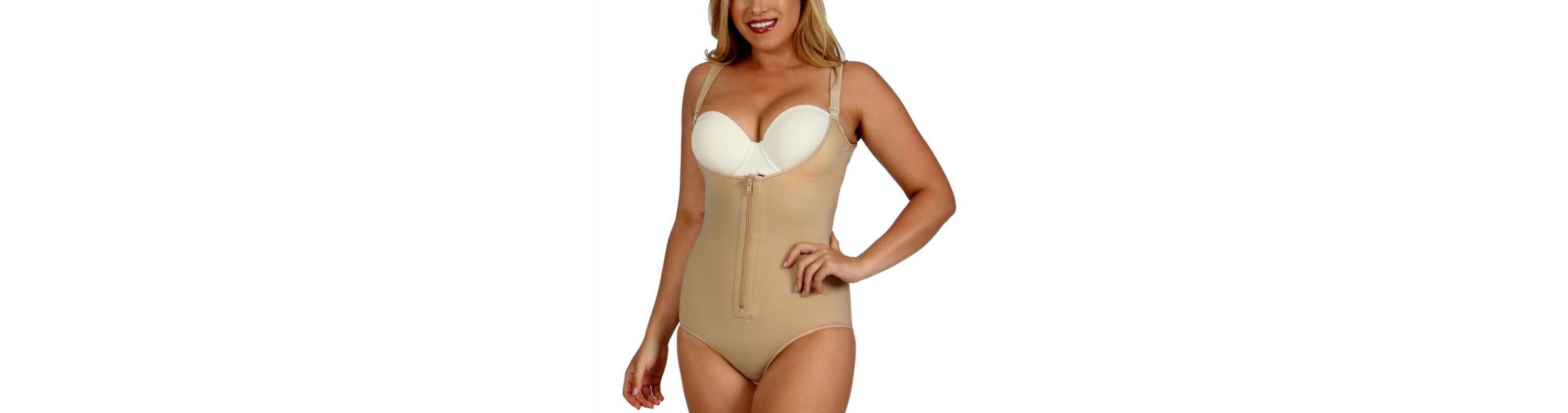 Undebust Front Zip Bodysuit