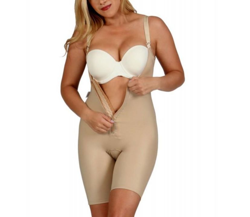 Underbust Front Zip Bodyshort