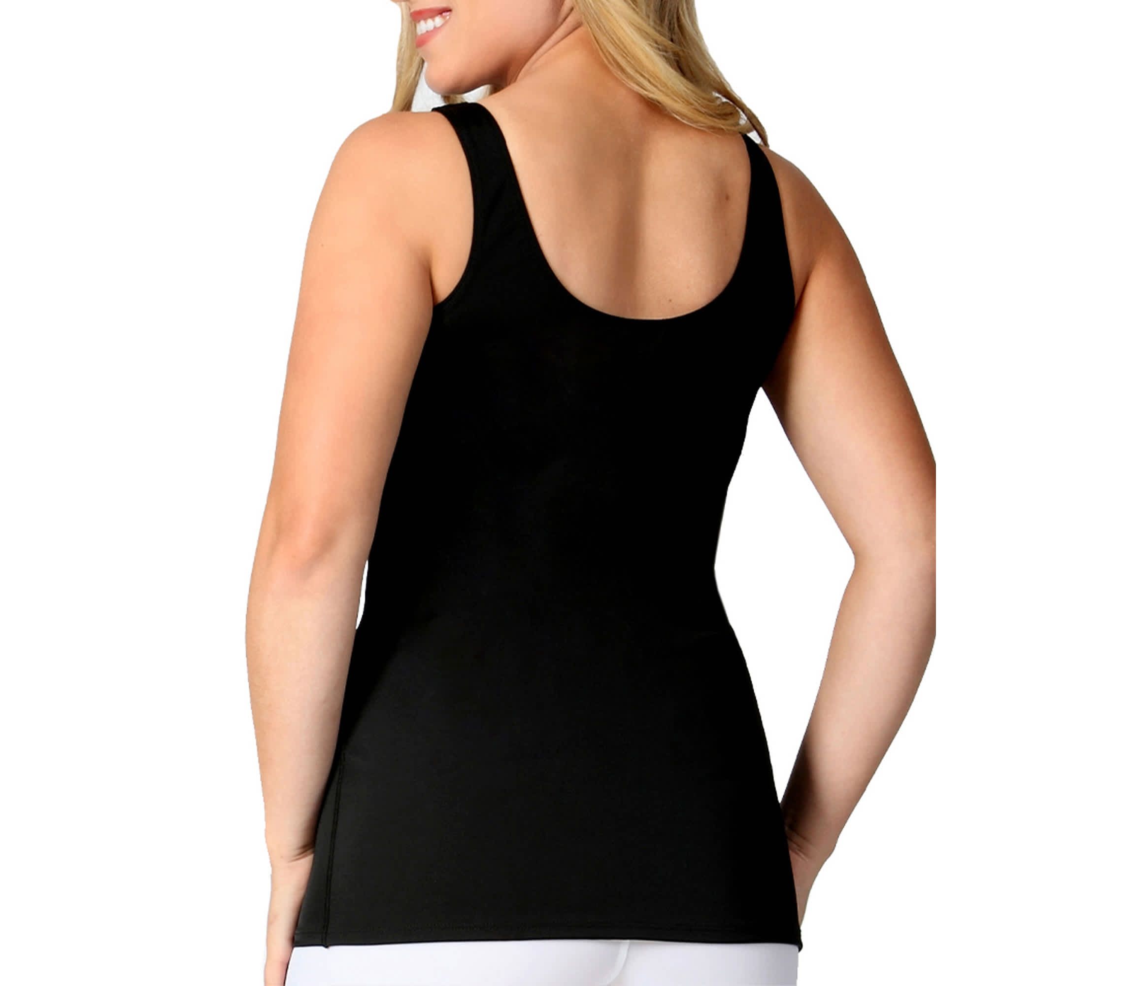 Scoop Neck Front Zip Tank Top