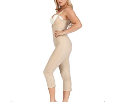 Zip Front Capri length Bodysuit