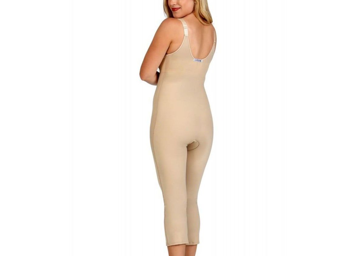 Zip Front Capri length Bodysuit