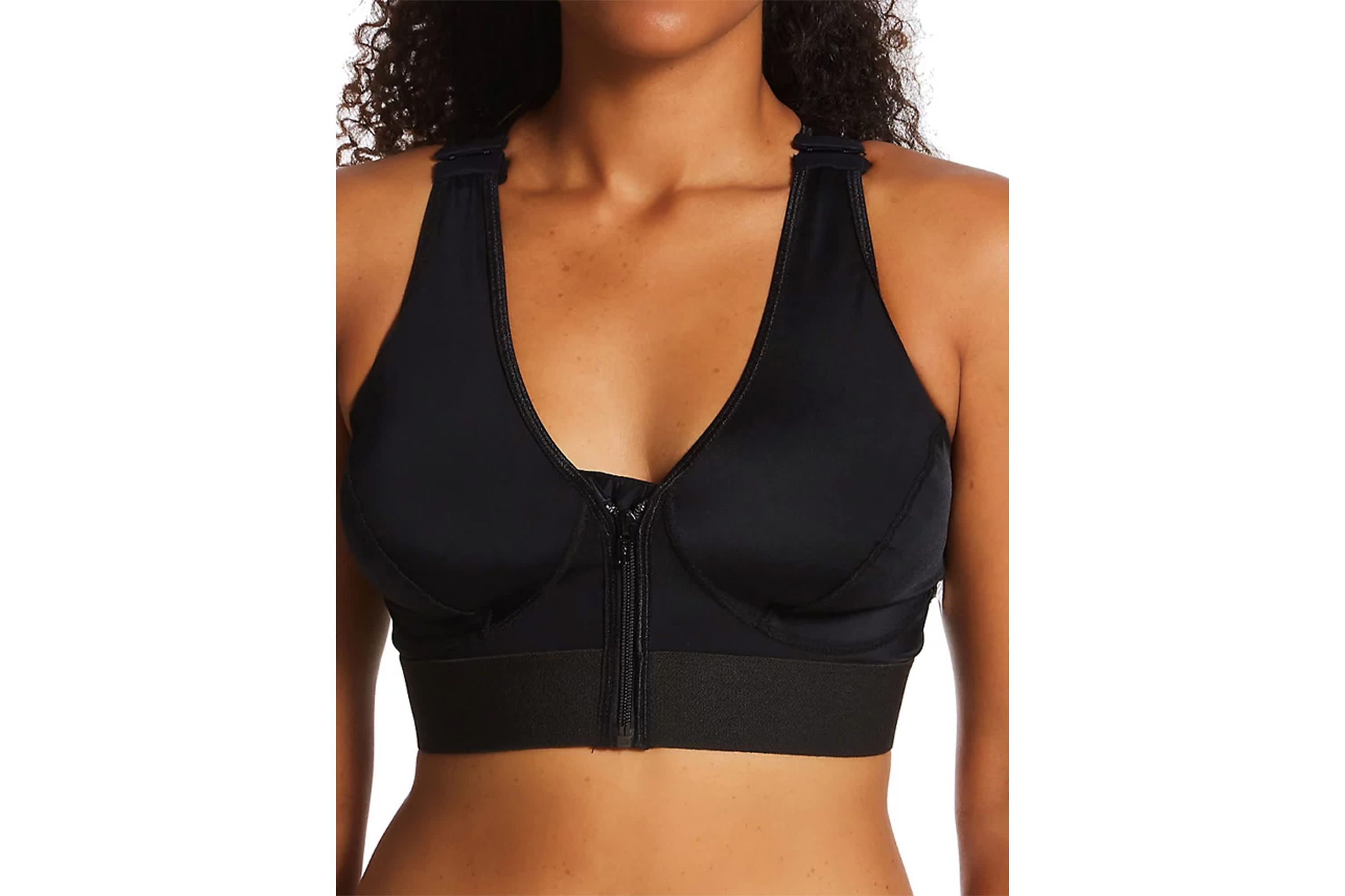 Front Zip Racerback Bra