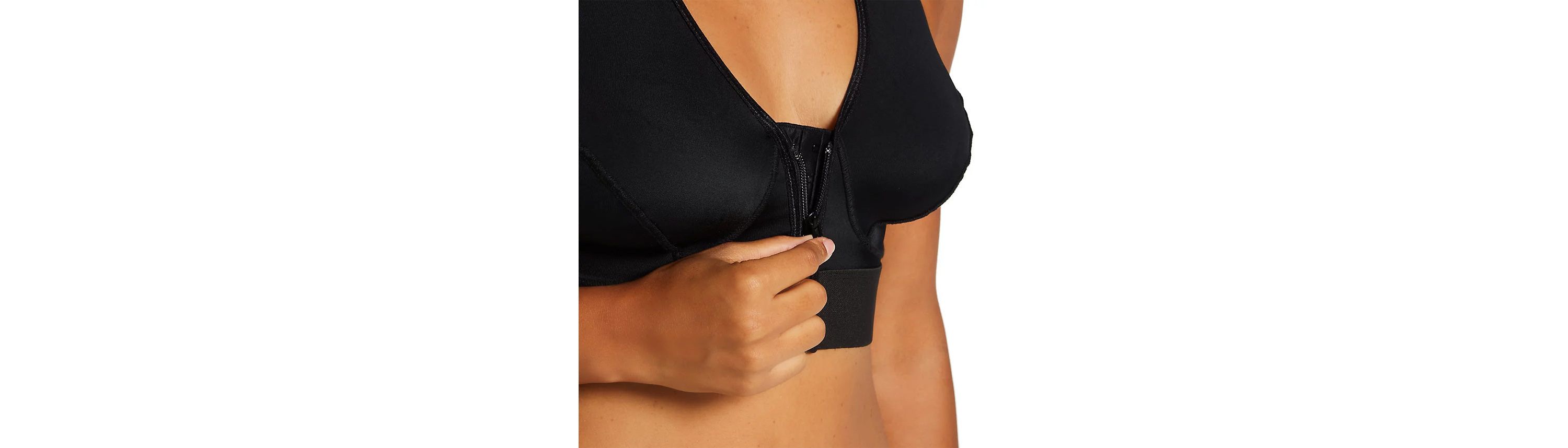 Front Zip Racerback Bra