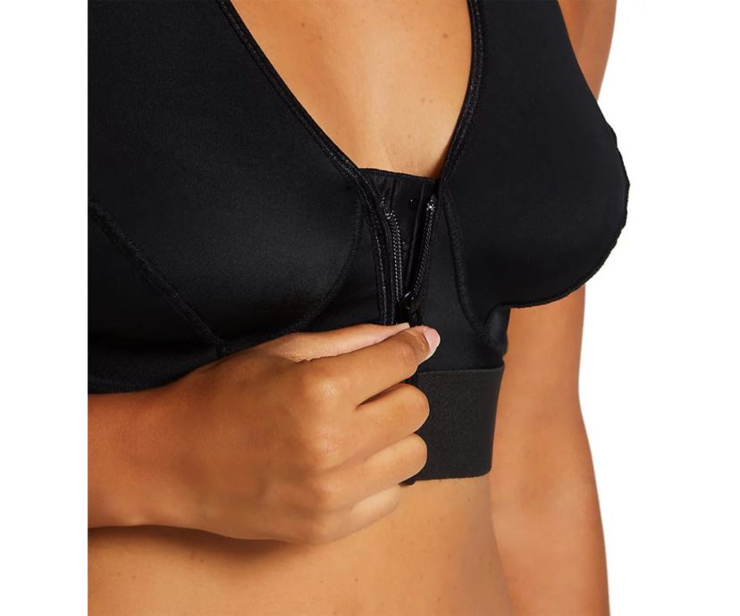 Front Zip Racerback Bra