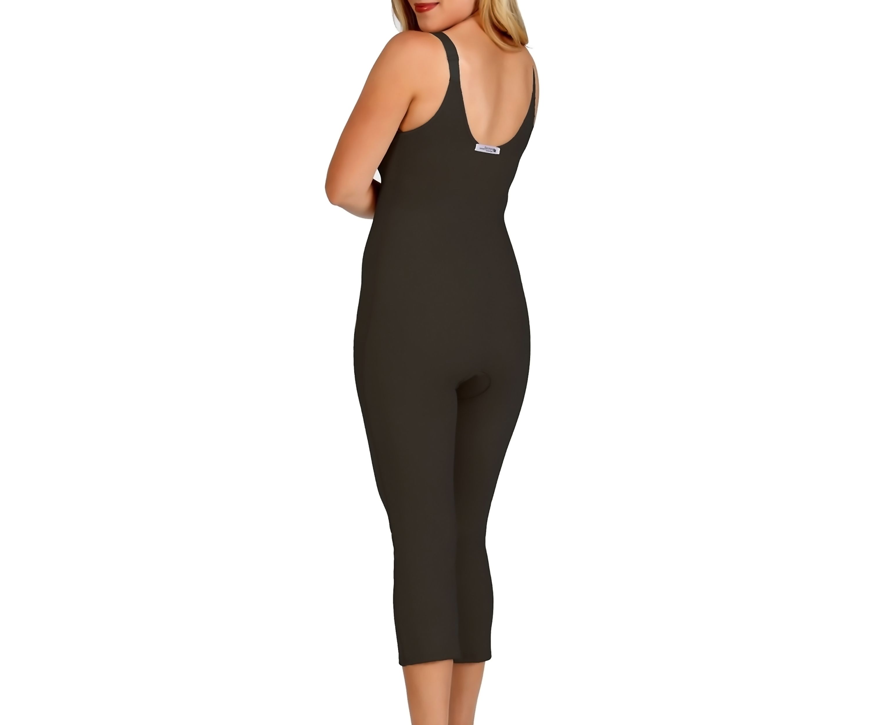 Zip Front Capri length Bodysuit