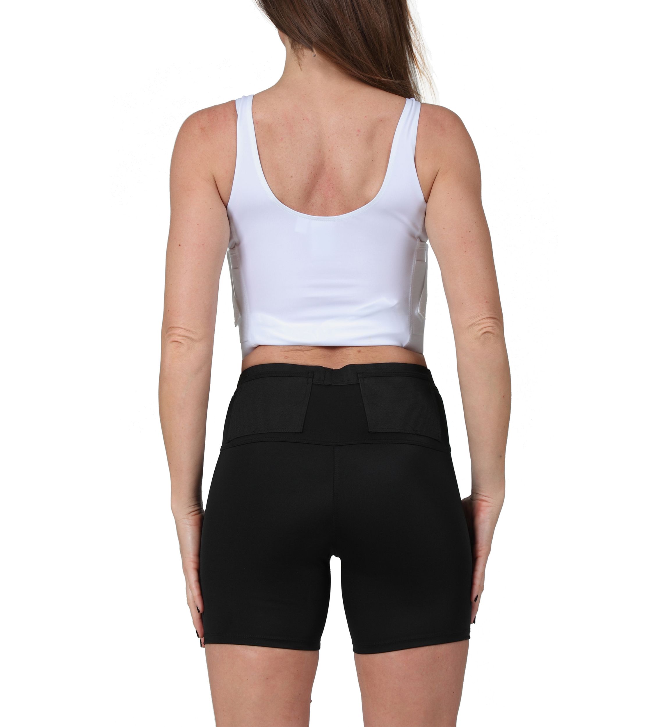 Scoop Neck Front Zip Tank Top