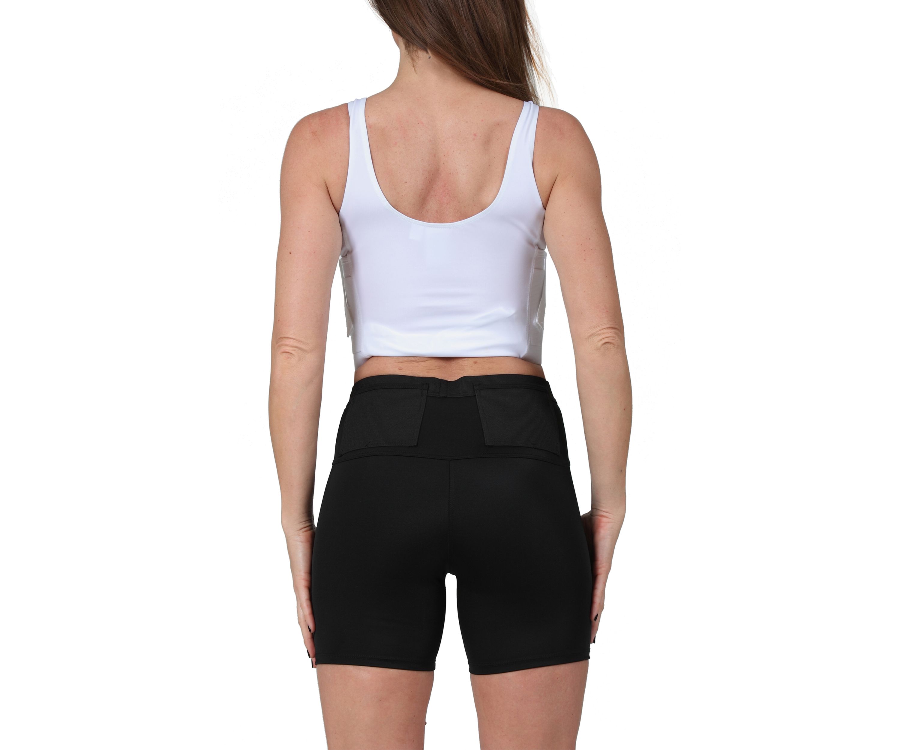 Scoop Neck Front Zip Tank Top