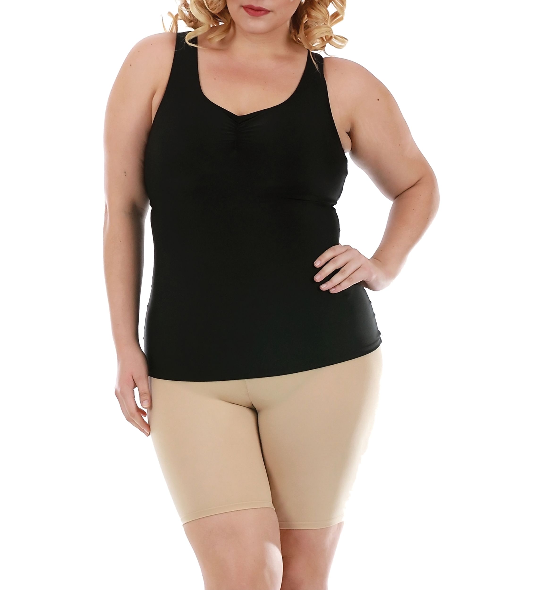 Shirred Bust Tank Top