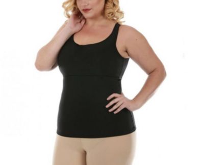 InstantFigure Women's Empire Seam Tank Top, Black