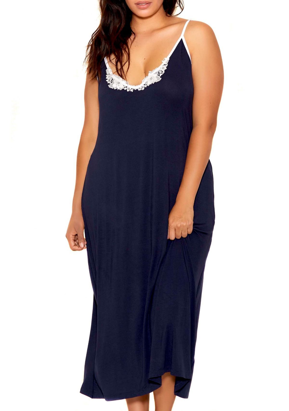 Plus Size Ali Modal and Appliqué Dress