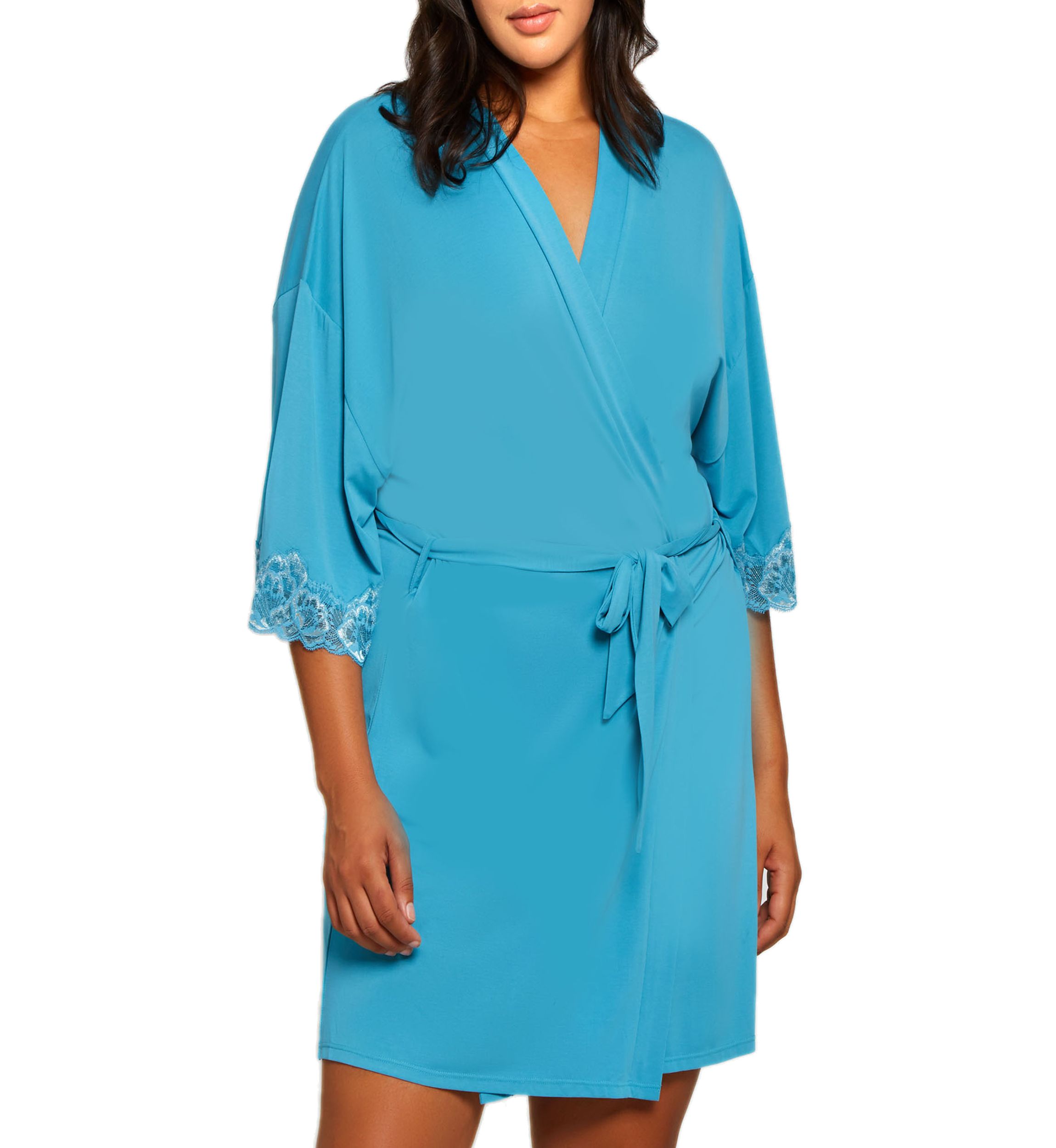Joslyn Soft Lace Trimmed Robe