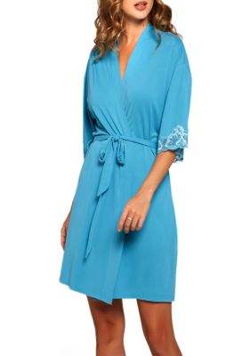 Miss Elaine Tricot Button Robe | belk