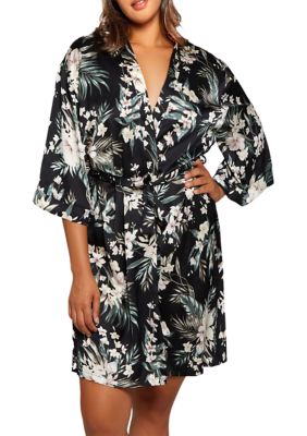 SATIN S SLV ROBE