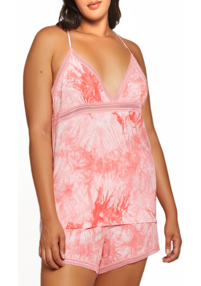 Plus Size Lola Tie-Dye Pajama Shorts Set