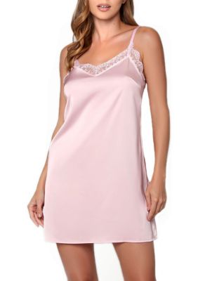 iCollection Women's Lindsey Satin, Floral and Lace, Robe