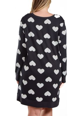 Kindred Heart Plus Modal Sleep Top/Dress with Button Down Top Comfy Cozy Style
