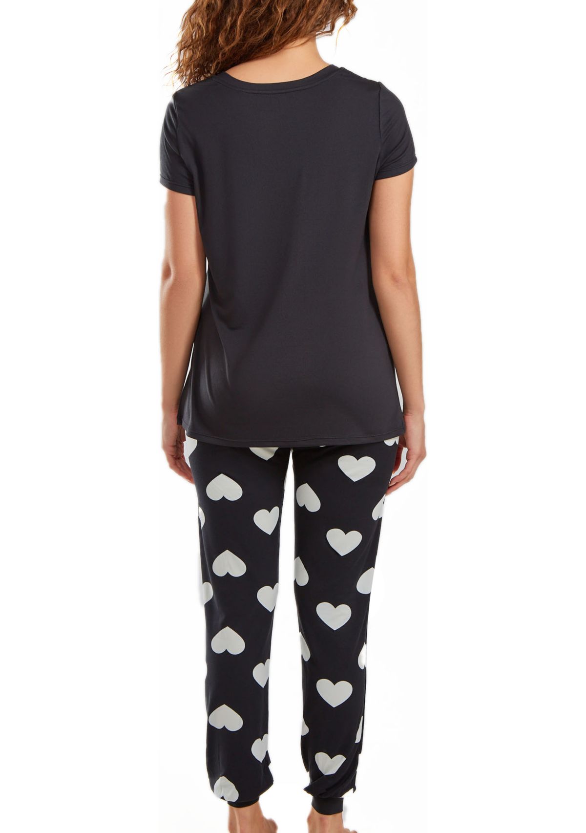 Kindred Heart 2pc Modal Tee and Jogging Pant Pj Set in Comfy Cozy Style.