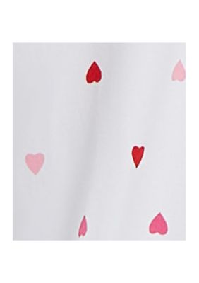 Lilly Heart Print Pull Over Chemise with Adjustable Straps