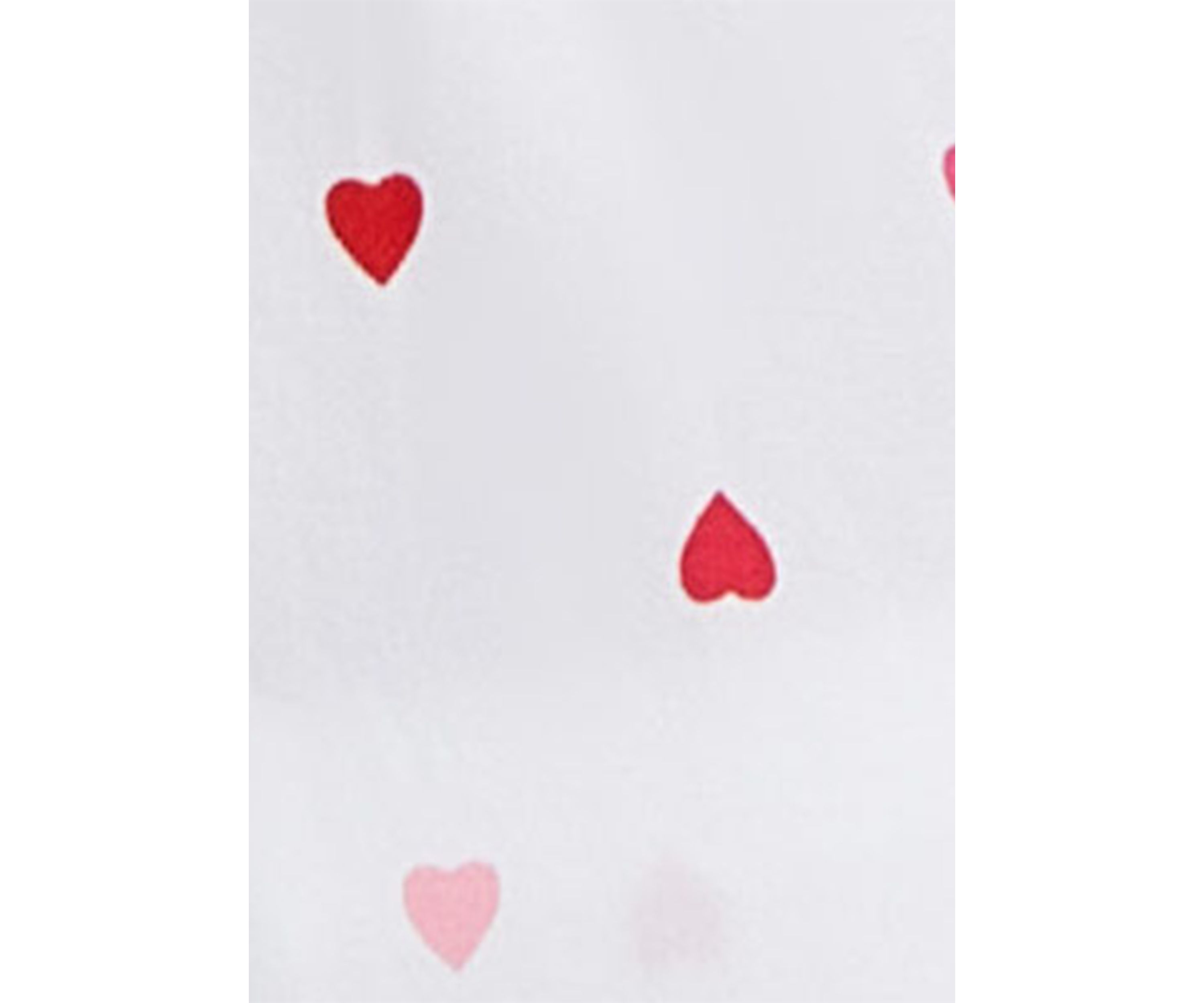 Lilly Plus Size Heart Printed PJ Short Set Trimmed in Red.