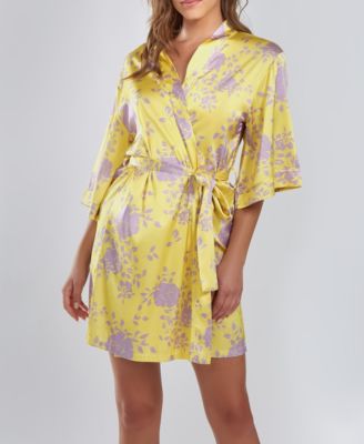 Fiona Satin Print Robe