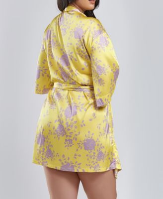 Fiona Satin Print Robe