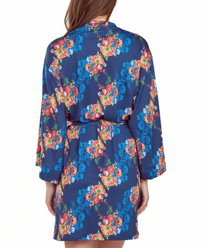 iCollection Womans 1PC Floral Microfiber Robe