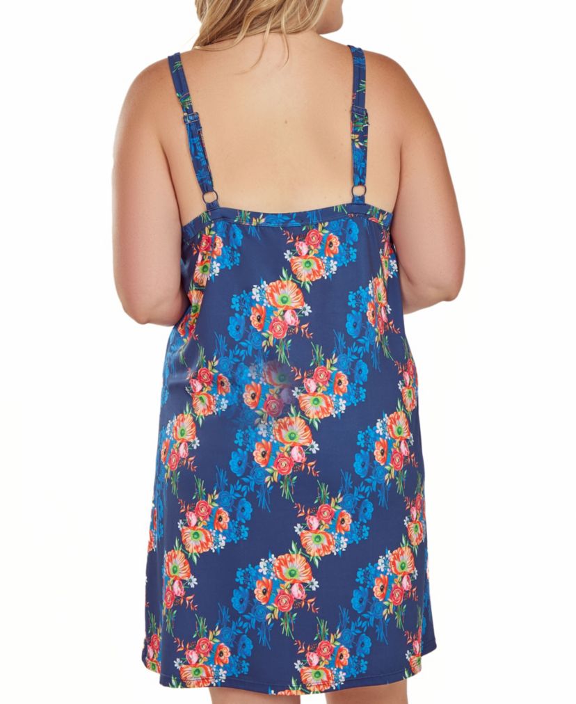 iCollection Plus Size Womans 1PC Floral Microfiber Night Gown