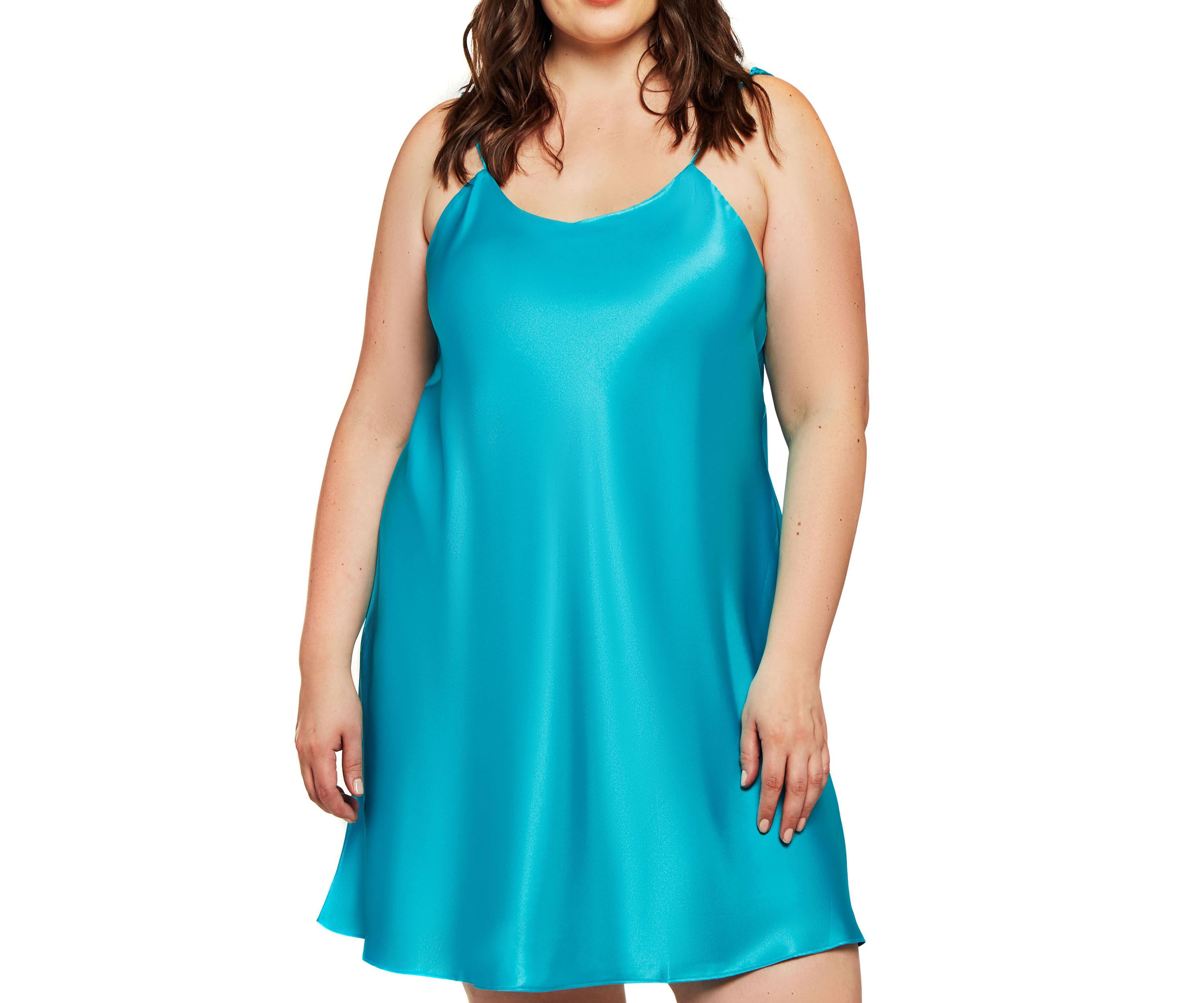 Plus Size Marina Lux Satin Chemise