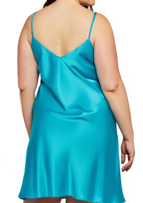 Plus Marina Lux Satin Chemise