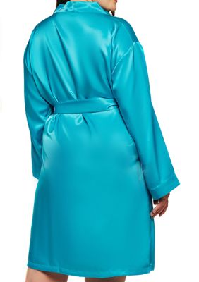 Plus Marina Lux Satin Robe