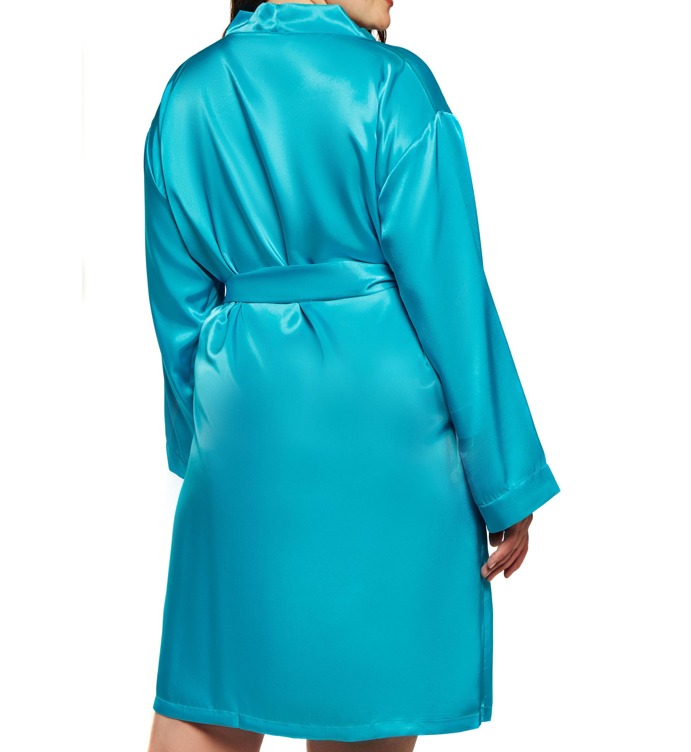 Plus Size Marina Lux Satin Robe